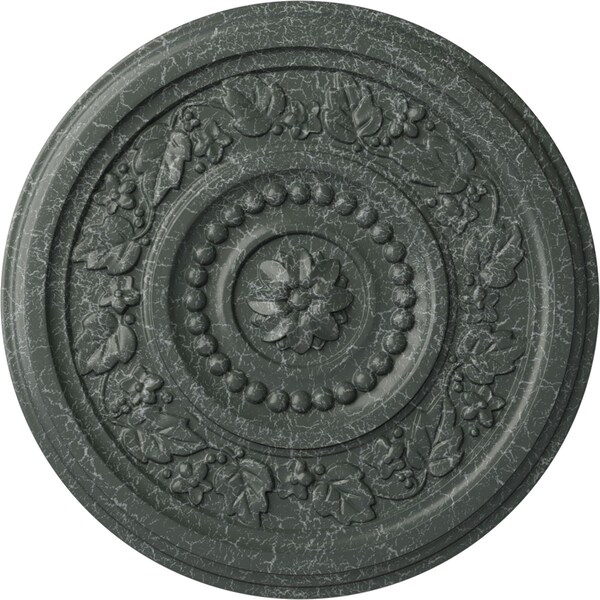 Ekena Millwork Marseille Ceiling Medallion (Fits Canopies up to 4 1/4"), 16 1/8"OD x 5/8"P, Athenian Green Crackle CM16MAAGC - main